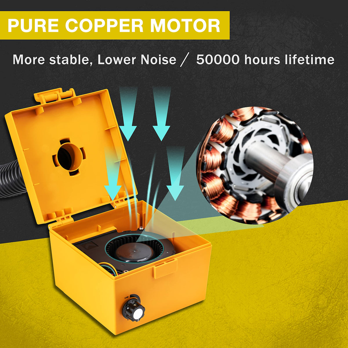KOTTO carbon filter insert reduces odors and visible fumes