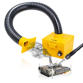 KOTTO strong suction smoke absorber front view capturing fumes during soldering