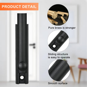 KOVOSCH 2-pack brass door bolt strike set for versatile mounting