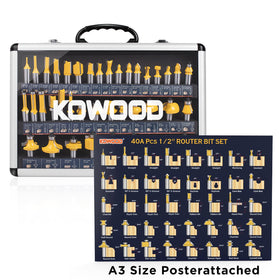 KOWOOD aluminum carry case keeps tools organized and protected.