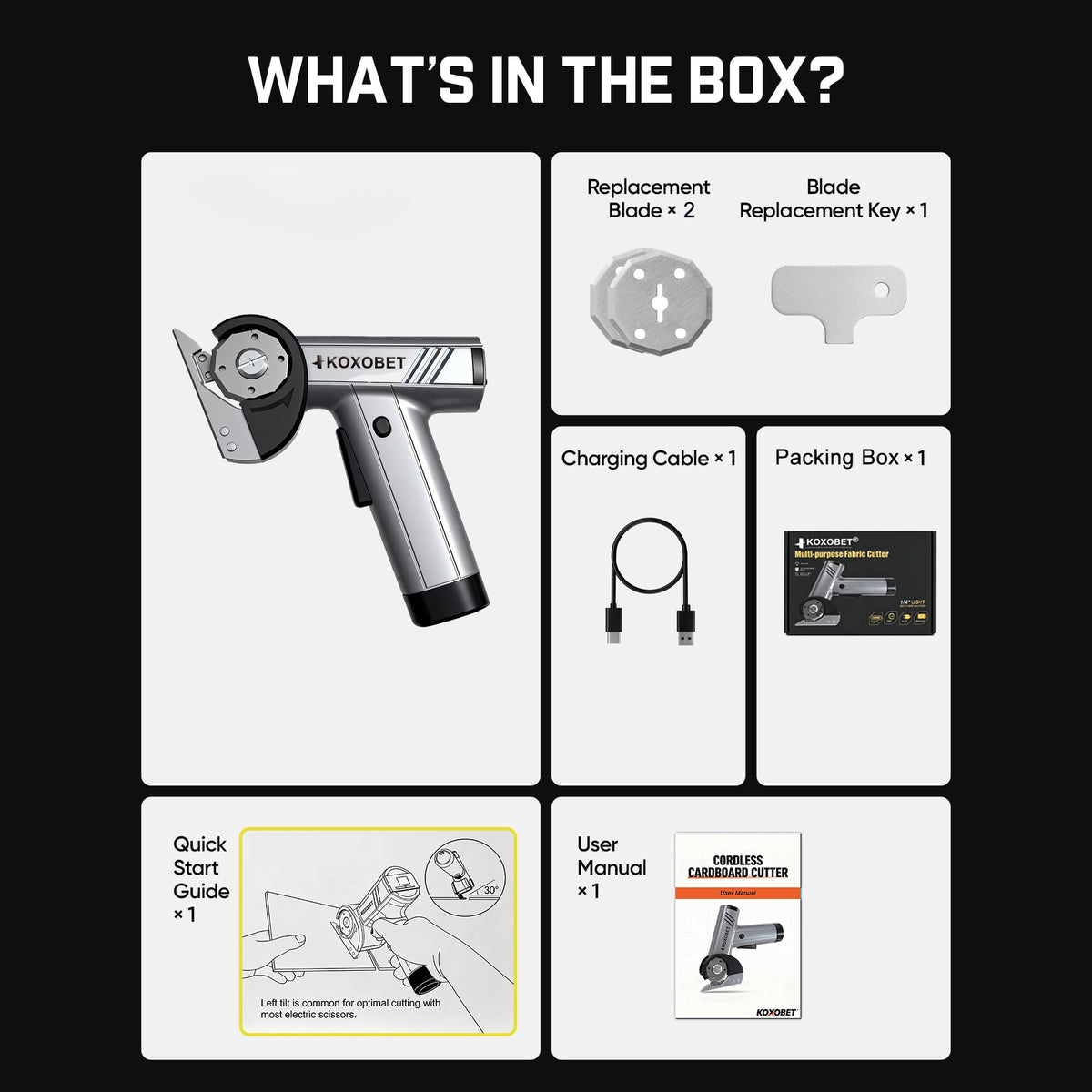KOXOBET ergonomic, lightweight design reduces hand fatigue.