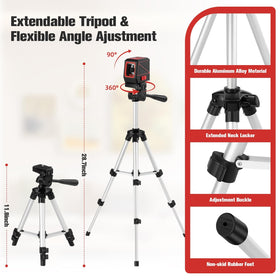 KOXOBET rotary laser for precise long-distance leveling in rooms and outdoors