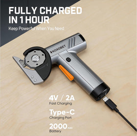 KOXOBET rechargeable lithium-ion battery delivers long runtimes and wireless convenience.
