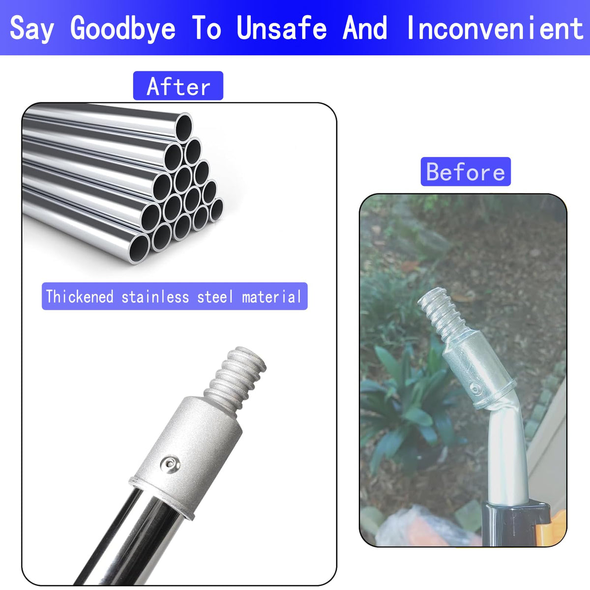 Koyata multi-use extension pole for painting, cleaning, and DIY tasks.