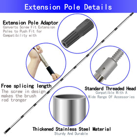 Koyata threaded-end compatibility allows secure tool attachments.