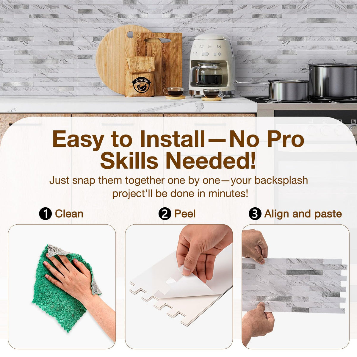 Koynsle PVC heavyweight backing feels sturdy and stain resistant.