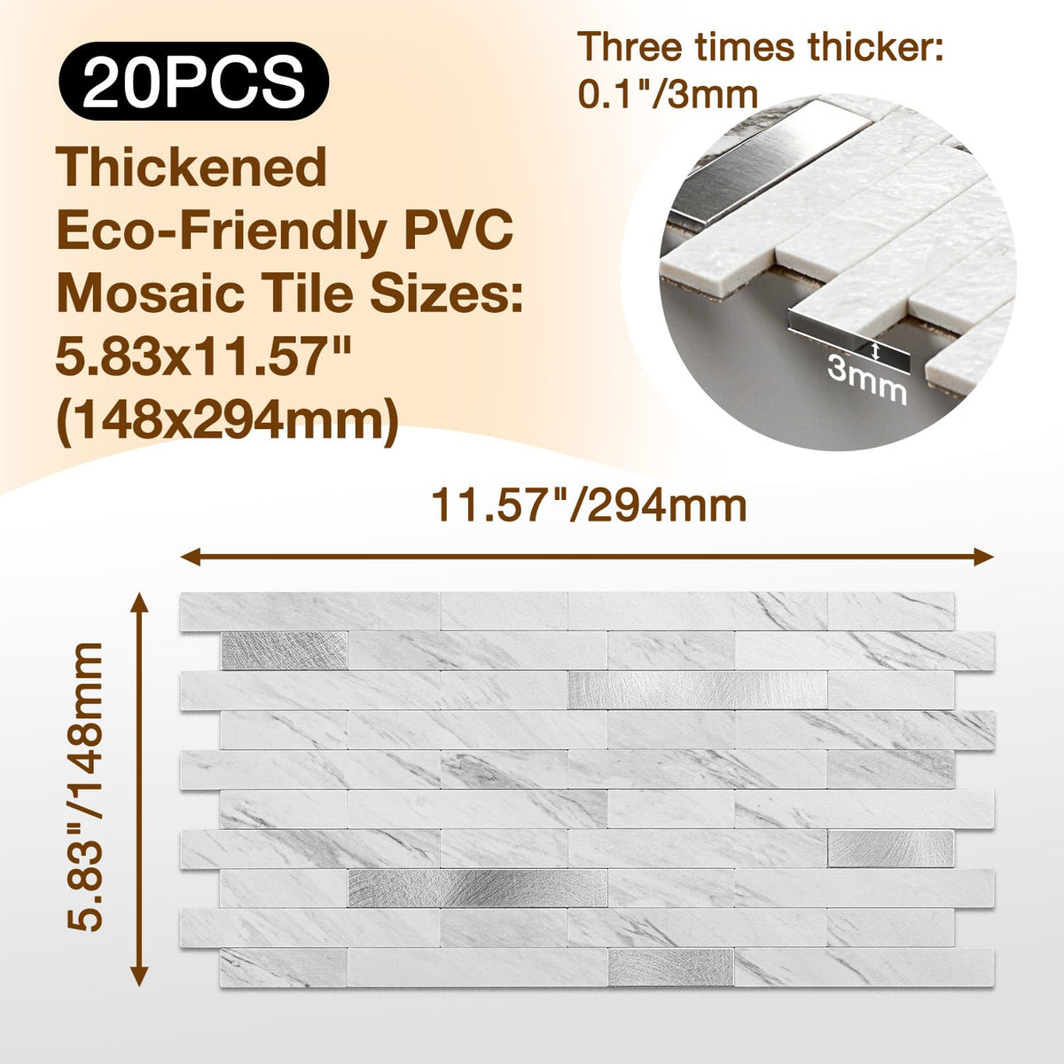 Koynsle removable wall sticker makes kitchen updates quick and clean.