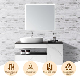 Koynsle versatile panels suit kitchens, bathrooms, and laundry spaces.