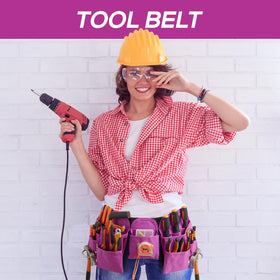 KOYYTO 19-pocket belt pocket layout demonstrates versatile storage for carpentry tasks.