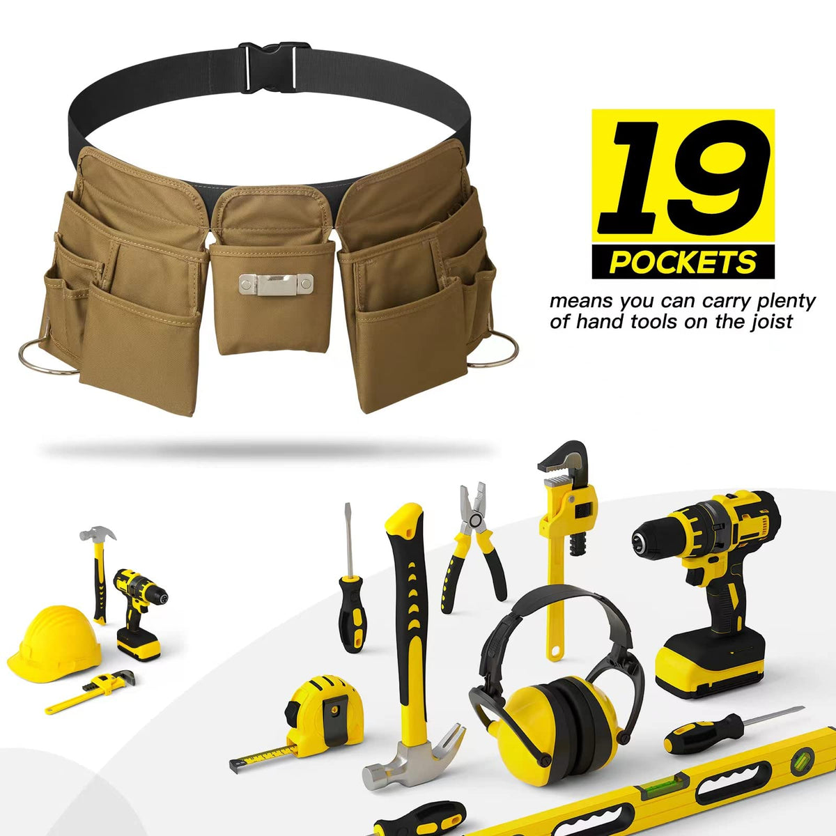 KOYYTO tape measure holder detail provides quick access for precise measurements.