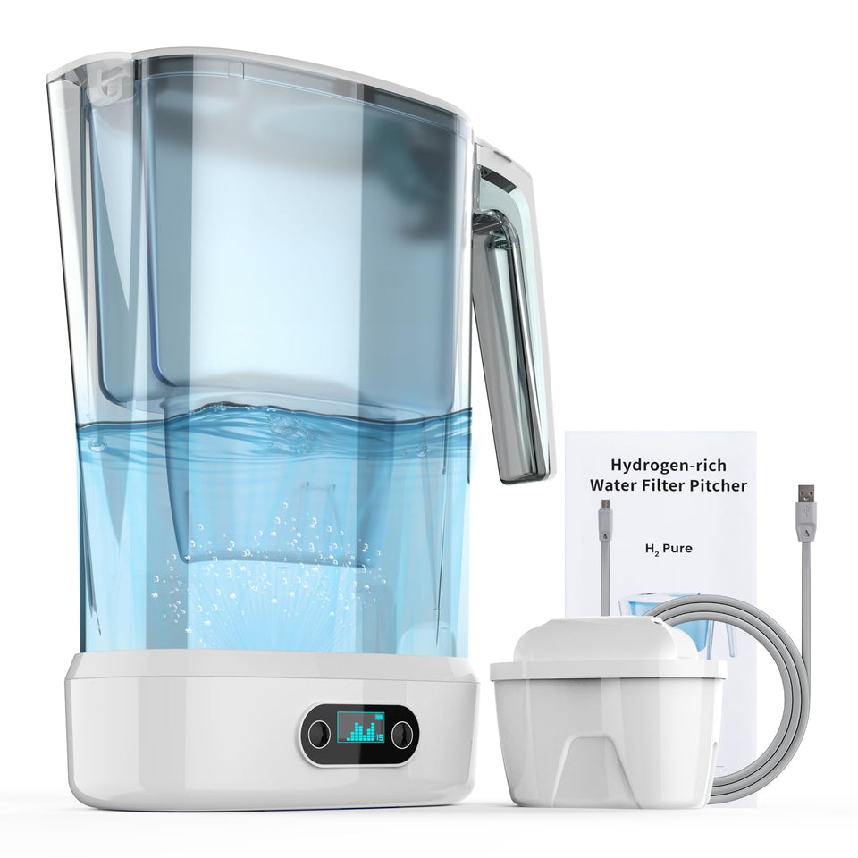 KOZNOVA hydrogen water-filter pitcher capacity 3-6L supports family hydration.