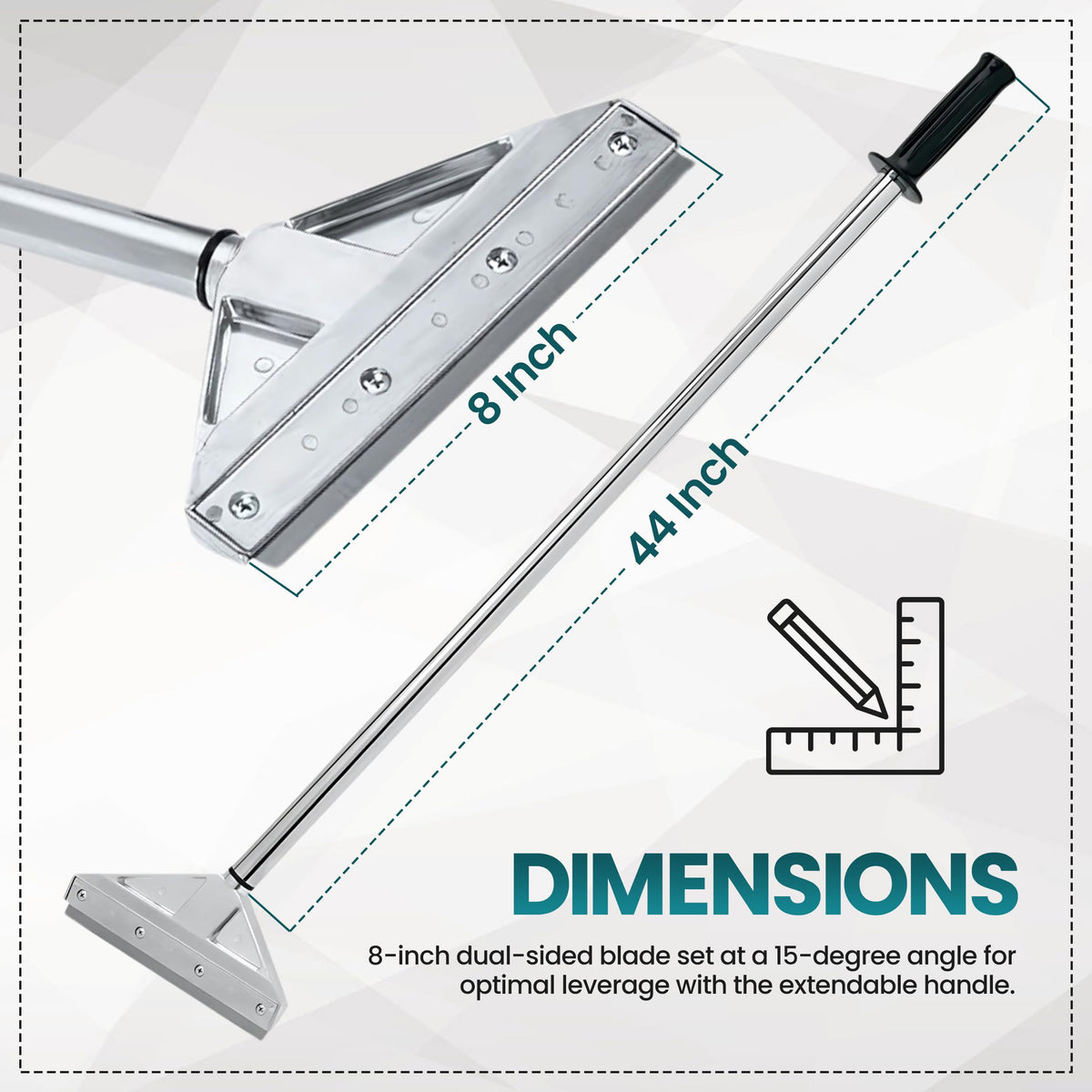 KP Operating Supply comfort-grip provides secure, fatigue-free scraping sessions.
