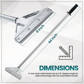 KP Operating Supply comfort-grip provides secure, fatigue-free scraping sessions.