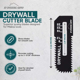 KP Operating Supply blade close-up edge shows durable high-carbon steel.
