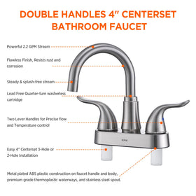 KPW ABS non-metallic body with overflow supports daily use