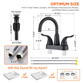 Matte black finish on KPW faucet resists fingerprints for a clean look.