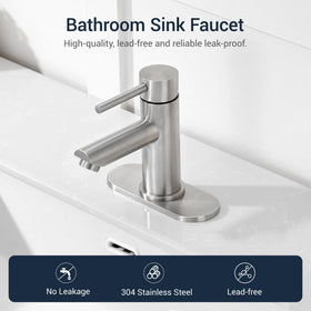 KPW brushed nickel finish resists scratches on modern vanities and RVs.