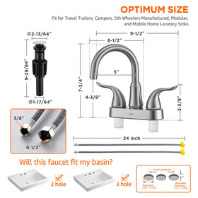 KPW gooseneck spout with 360-degree swivel for full sink access