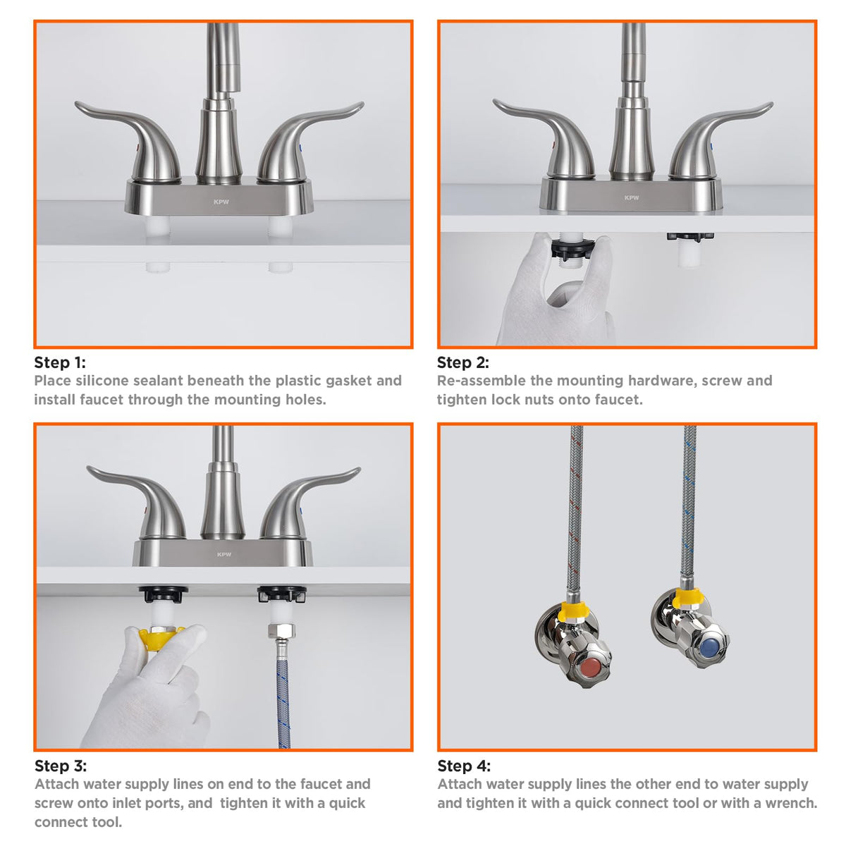 KPW pop-up drain included for simple sink setup