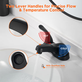 KPWATER ADA compliant bathroom faucet for universal use.
