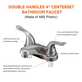 KPWATER bathroom faucet curve-spout design complements vanity with stylish, splash-free performance.
