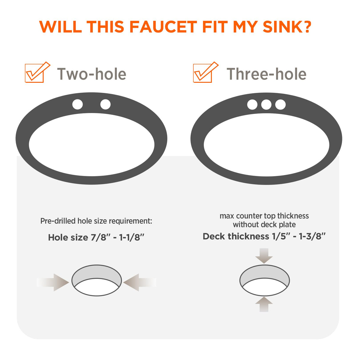 KPWATER assembly includes supply hoses for easy sink connection.