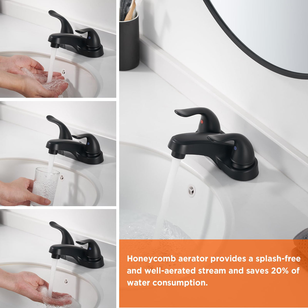 KPWATER nickel-plated finish adds corrosion resistance and shine.