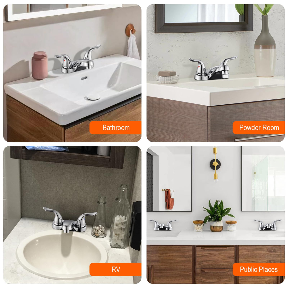 KPWATER pop-up drain included for convenient sink drainage