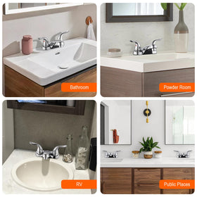 KPWATER pop-up drain included for convenient sink drainage