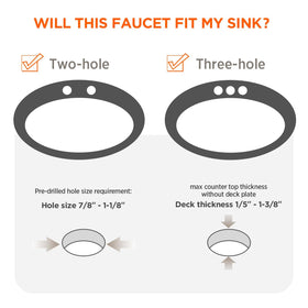 KPWATER included supply hoses simplify connection to water lines.