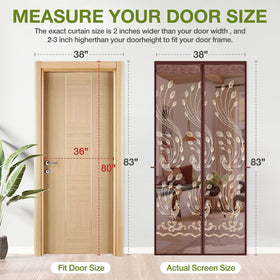 KPX mesh screen door pet-friendly-use shows easy crossing for pets.