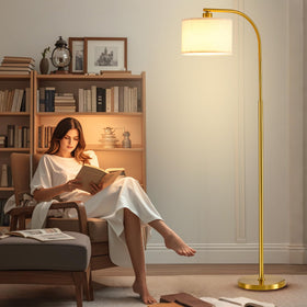 KQW floor lamp gold finish enhances room décor