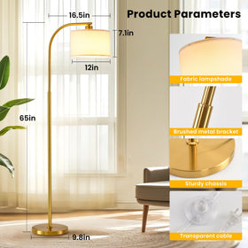 KQW floor lamp stable base keeps lamp steady near kids