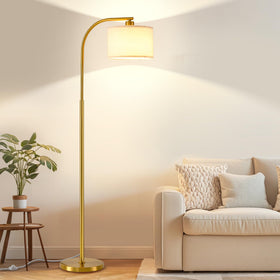 KQW tall floor lamp base shows sturdy construction for stable placement.