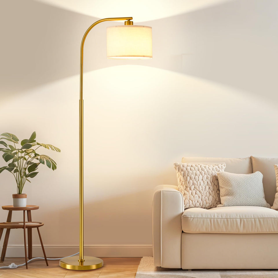 KQW tall floor lamp base shows sturdy construction for stable placement.
