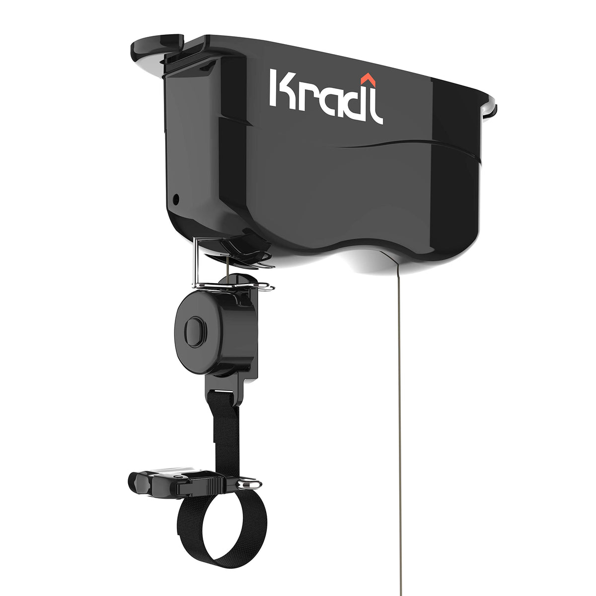 Kradl garage storage solution keeps bikes off the floor and organized.