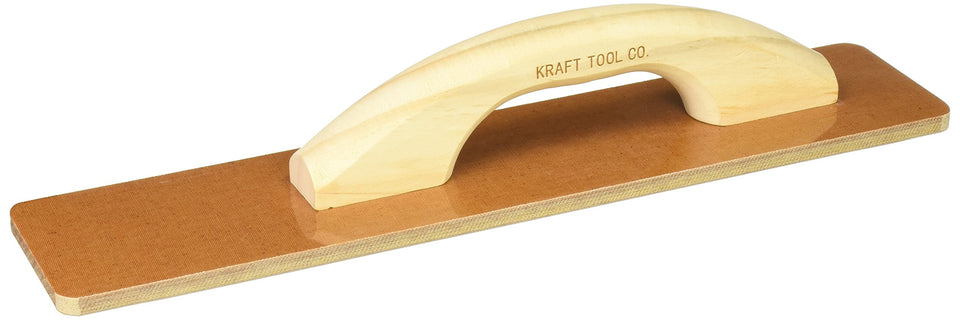 Kraft Tool CF505 square end laminated canvas resin hand float for smooth concrete or plaster finishes