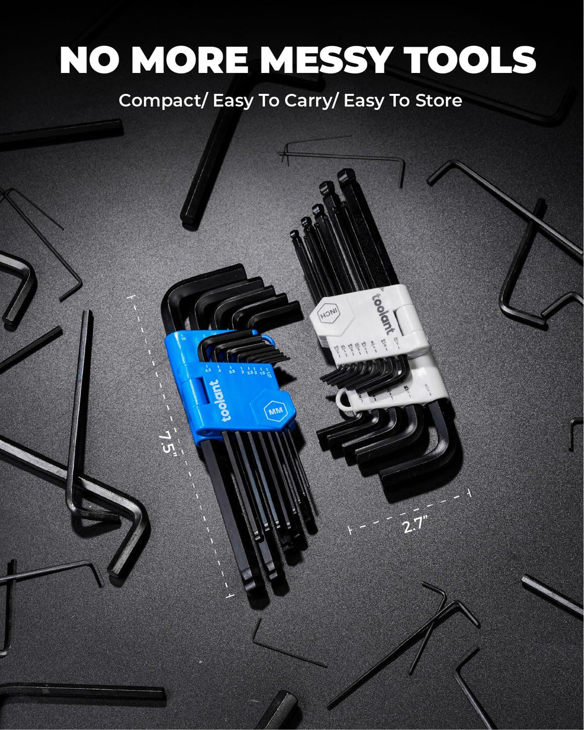 Kraftek Allen wrenches ideal for auto maintenance and DIY projects.