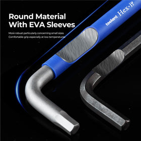 Kraftek Toolant ball-end Allen wrenches reach sockets at angles easily.