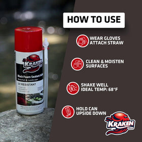 Kraken Bond Black Foam performing in cold weather for year-round projects.