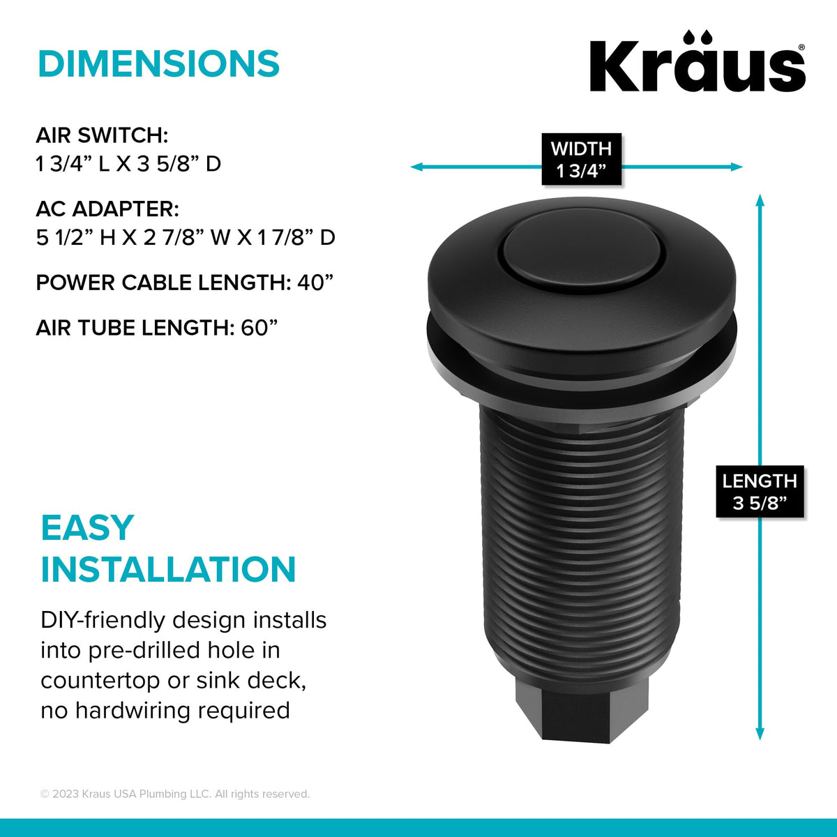 Kraus AC adapter control box powers the air switch safely