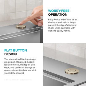 KRAUS durable finish resists water spots and fingerprints for low-maintenance use.