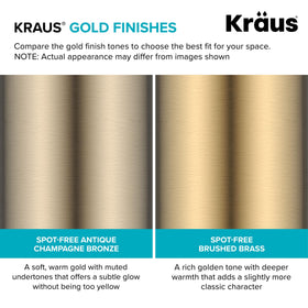 KRAUS Boden antique champagne bronze finish adds elegance