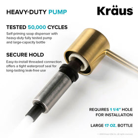 Kraus Boden installation kit included for quick single-hole setup.