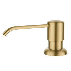 Kraus Boden kitchen dispenser in Brushed Brass for easy, stylish soap access at the sink.