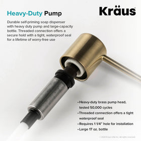 KRAUS Boden multi-purpose dispenser for soap, lotion, or sanitizer