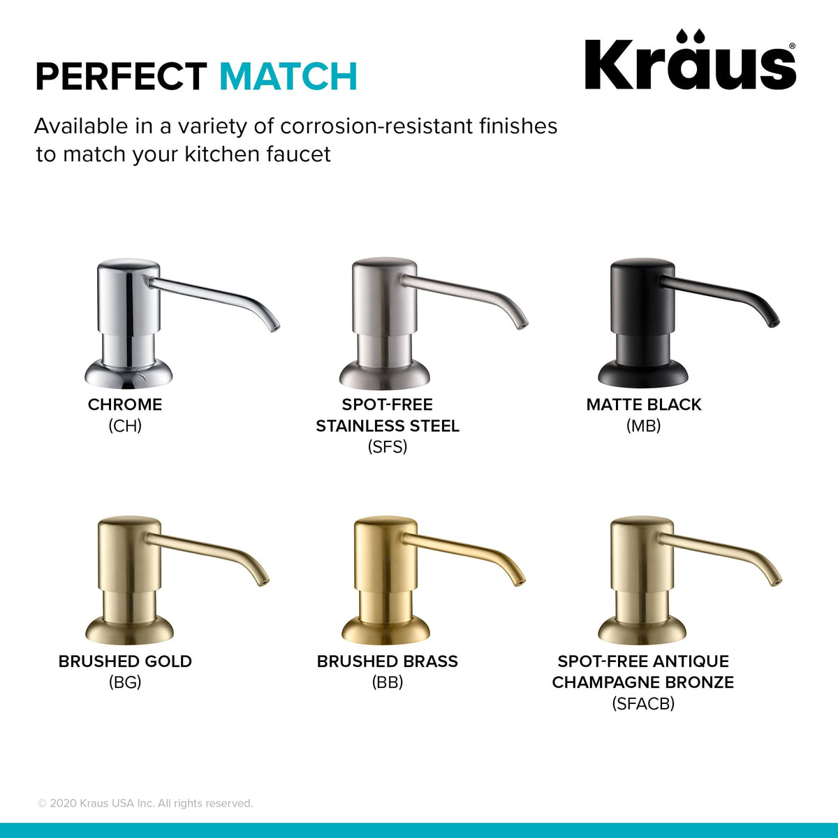 Kraus Boden rust-resistant finish preserves shine in busy kitchens.