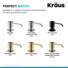 Kraus Boden rust-resistant finish preserves shine in busy kitchens.