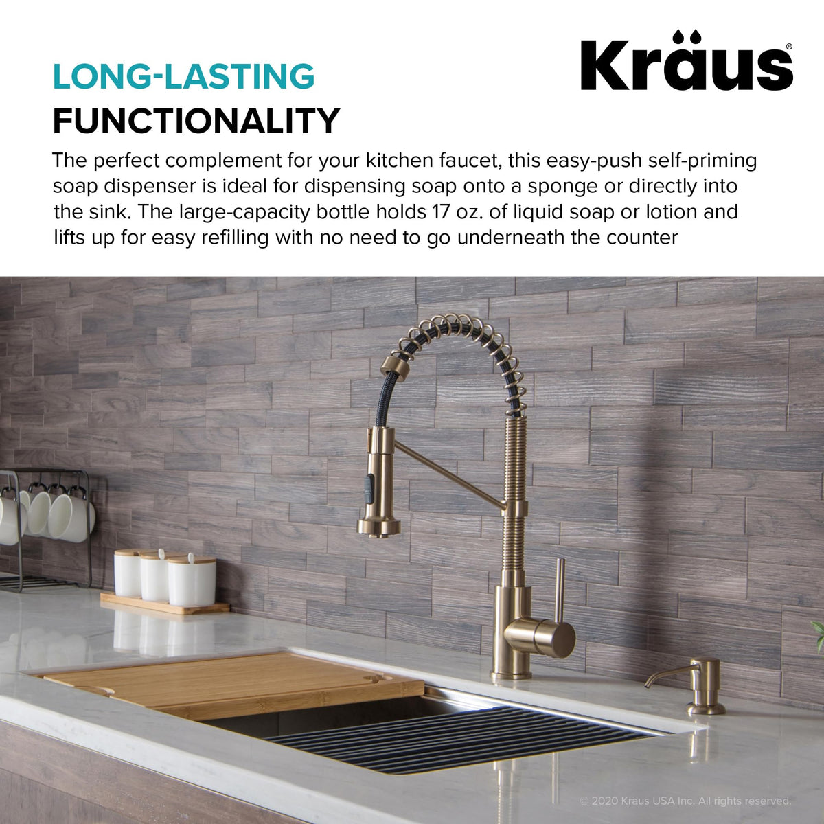 KRAUS Boden top-refill design for easy refill from above