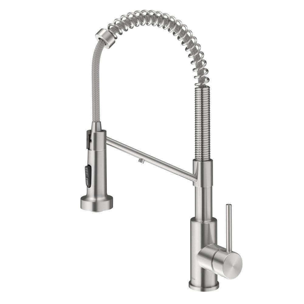Kraus Bolden 2-in-1 water filter faucet overview showing dual water paths for purified water